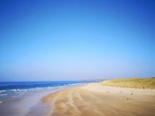 The beach near Ross Beach Family Farmhouse Accommodation